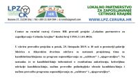 Sastanak projektnog tima sa kandidatima/kinjama za program osposobljavanja 25. listopada 2019. u 10 sati